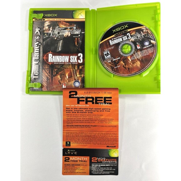 Tom Clancy’s Rainbow Six 3 Microsoft Xbox Complete with Manual Tested - Picture 3 of 10